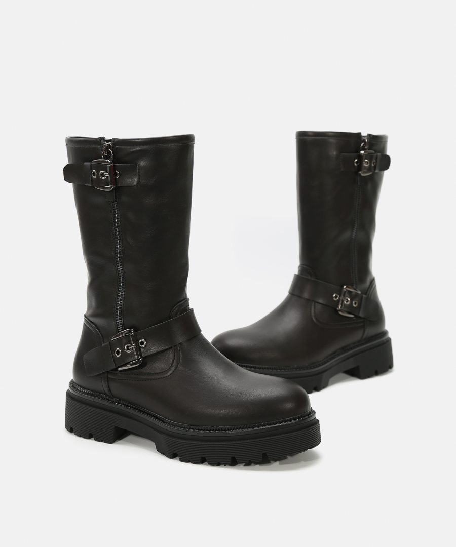 Botas biker negras image number null